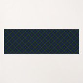 Tapis De Yoga Black Watch Tartan bleu vert Plaid (Devant (Horizontal))
