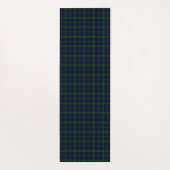 Tapis De Yoga Black Watch Tartan bleu vert Plaid (Dos)