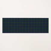 Tapis De Yoga Black Watch Tartan bleu vert Plaid (Devant (Horizontal))