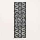 Tapis De Yoga Black & White Unique Abstract Pattern (Devant)