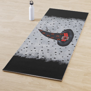 Tapis De Yoga Black Witch Casquette Argent Boucle Araignée Black