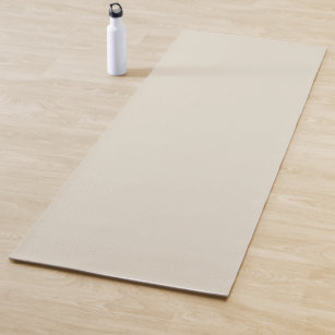 Tapis De Yoga Blanc blanc blanc couleur solide imprimé, neutre c