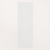 Tapis De Yoga Blanc sur blanc minimal Motif Mandala (Devant)