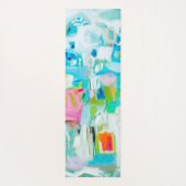 Tapis De Yoga Bleu abstrait (Dos)