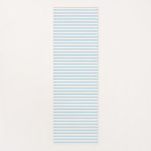 Tapis De Yoga Bleu Bande côtière Nautique Preppy (Devant)