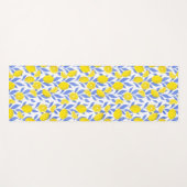 Tapis De Yoga Bleu citron Méditerranée (Devant (Horizontal))