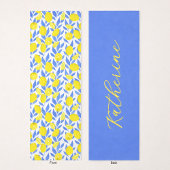 Tapis De Yoga Bleu citron Méditerranée