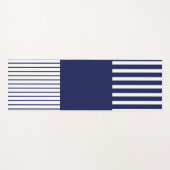 Tapis De Yoga Bleu et blanc (Devant (Horizontal))