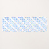 Tapis De Yoga Bleu et blanc cinq bandes motif (Dos (Horizontal))