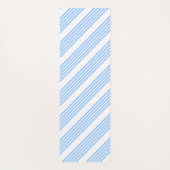 Tapis De Yoga Bleu et blanc cinq bandes motif (Dos)