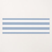 Tapis de Yoga Bleu et Blanc Rayé (Devant (Horizontal))