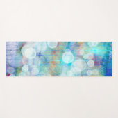 Tapis De Yoga Bleu Graffiti bulles Fluid Art (Devant (Horizontal))