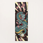 Tapis De Yoga Bleu Grunge Dragon Tattoo Bleu Dragon (Dos)