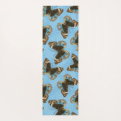 Tapis De Yoga Bleu motif papillon Pansy (Dos)