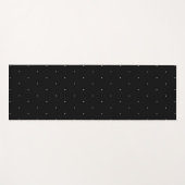 Tapis De Yoga Bleu noir blanc minuscule pois élégant motif (Devant (Horizontal))