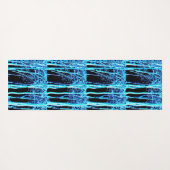 Tapis De Yoga Bleu/noir bouleau nocturne Thunder_Cove (Dos (Horizontal))
