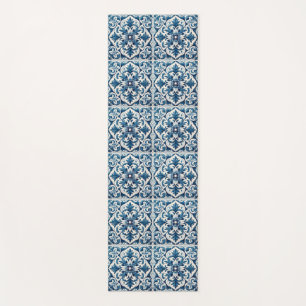 Tapis de yoga bleu portugais