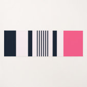 Tapis De Yoga Bleu rose Pastel Grandes (Devant (Horizontal))