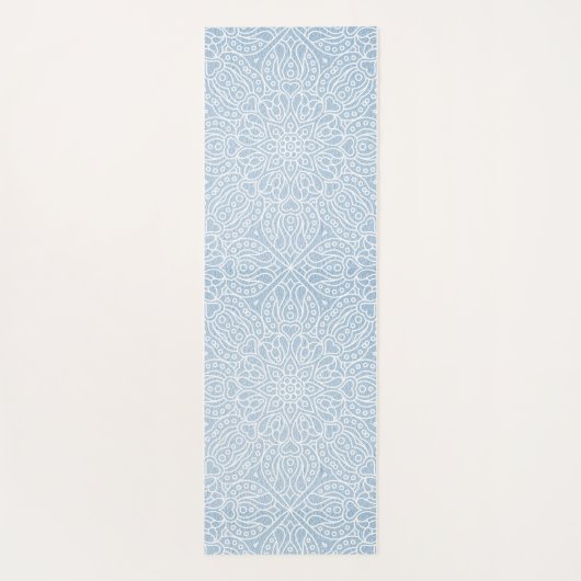 Tapis De Yoga Bleu serein de mandala (Dos)