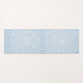 Tapis De Yoga Bleu serein de mandala (Devant (Horizontal))