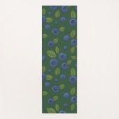 Tapis De Yoga Bleus sur vert foncé (Devant)