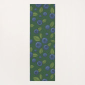 Tapis De Yoga Bleus sur vert foncé (Dos)