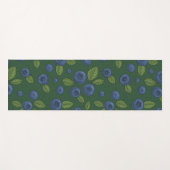 Tapis De Yoga Bleus sur vert foncé (Devant (Horizontal))