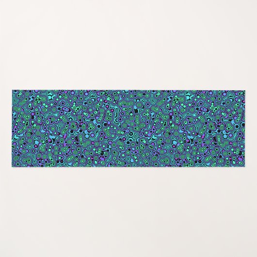 Tapis De Yoga Blobs psychédéliques (Devant (Horizontal))