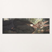 Tapis De Yoga Blond Anime Bunny Boy (Devant (Horizontal))
