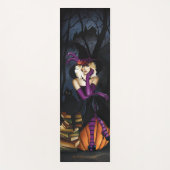 Tapis De Yoga Blonde sorcier Citrouille pourpre (Devant)