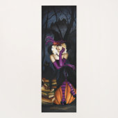 Tapis De Yoga Blonde sorcier Citrouille pourpre (Dos)