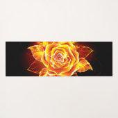 Tapis De Yoga Blooming Fire Rose (Dos (Horizontal))