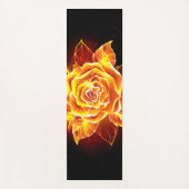 Tapis De Yoga Blooming Fire Rose (Devant)