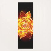 Tapis De Yoga Blooming Fire Rose (Dos)