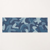 Tapis De Yoga Blue Camouflage Pattern (Devant (Horizontal))