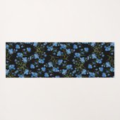 Tapis De Yoga Blue Cosmos Flowers (Dos (Horizontal))