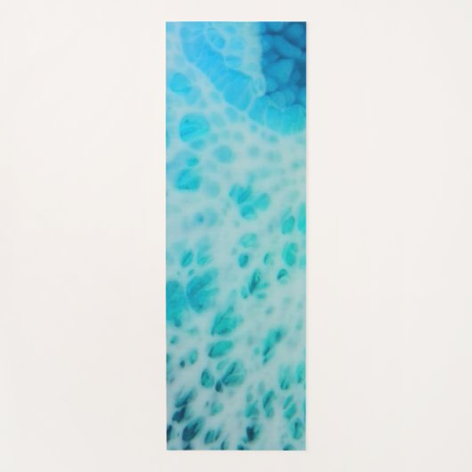 Tapis De Yoga Blue Crush - Abstract Coastal Artwork  (Devant)