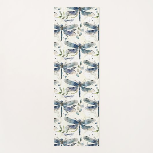 Tapis De Yoga Blue Dragonflies (Devant)