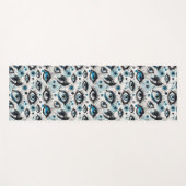 Tapis De Yoga Blue Eyes and Lashes Watercolor Style (Devant (Horizontal))