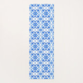 Tapis De Yoga Blue French Toile Pattern (Dos)
