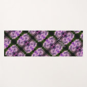 Tapis De Yoga Blue Hydrangea Petals Art Abstrait Personnalisé (Devant (Horizontal))