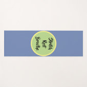 Tapis De Yoga Blue Jaune Green Stretch Repos Respire (Devant (Horizontal))