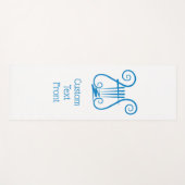 Tapis De Yoga Blue Lyre (Devant (Horizontal))