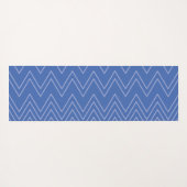Tapis De Yoga Blue, moderne, simple, cool, trendy zigzag (Dos (Horizontal))
