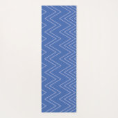 Tapis De Yoga Blue, moderne, simple, cool, trendy zigzag (Dos)