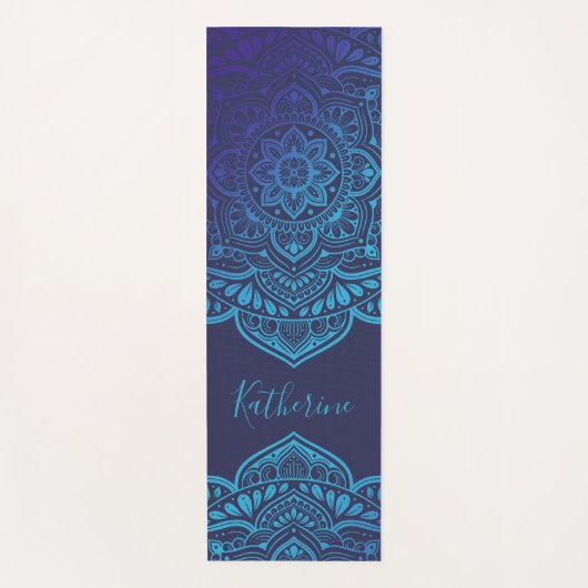 Tapis De Yoga Blue Moon Mandala Yoga Mat (Devant)