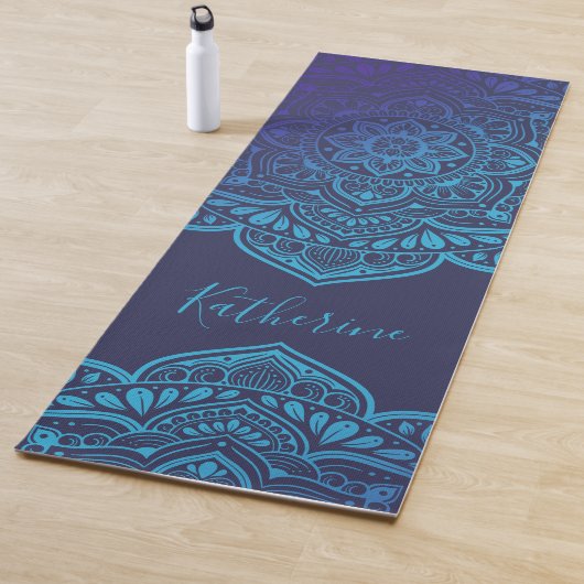 Tapis De Yoga Blue Moon Mandala Yoga Mat (En situation)