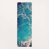 Tapis De Yoga Blue Ocean Waves Photographie Yoga Mat (Dos)