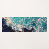 Tapis De Yoga Blue Ocean Waves Photographie Yoga Mat (Devant (Horizontal))