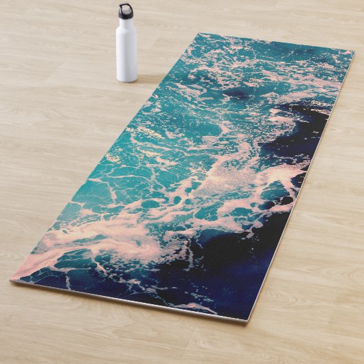 Tapis De Yoga Blue Ocean Waves Photographie Yoga Mat (En situation)